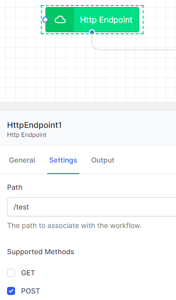 Http endpoint configuration